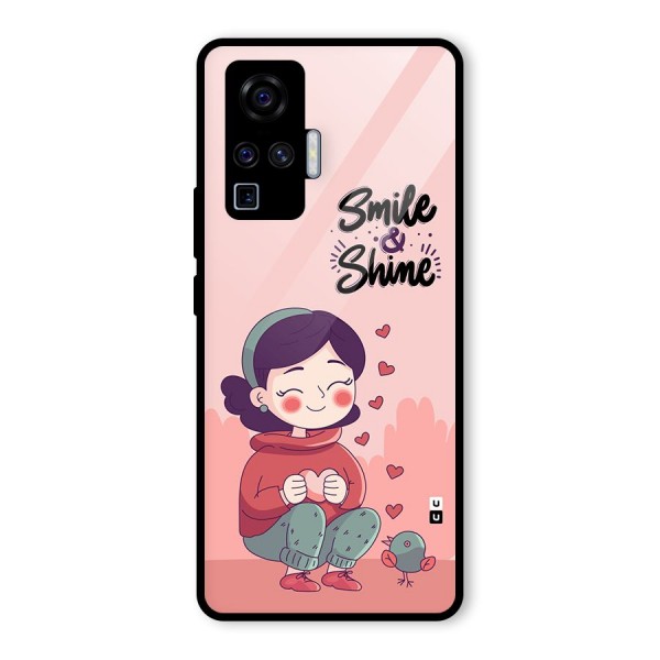 Smile And Shine Glass Back Case for Vivo X50 Pro