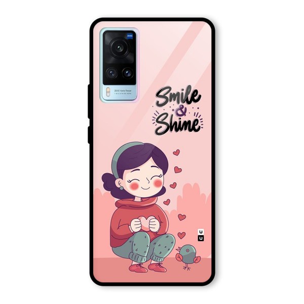 Smile And Shine Glass Back Case for Vivo X60