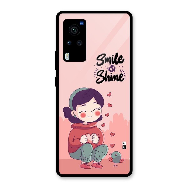 Smile And Shine Glass Back Case for Vivo X60 Pro