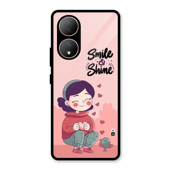 Smile And Shine Glass Back Case for Vivo Y100