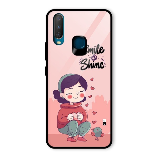 Smile And Shine Glass Back Case for Vivo Y12