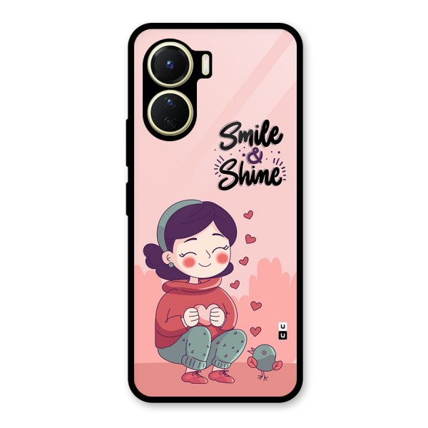 Smile And Shine Glass Back Case for Vivo Y16