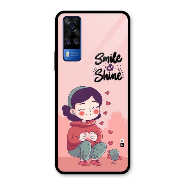 Smile And Shine Glass Back Case for Vivo Y51