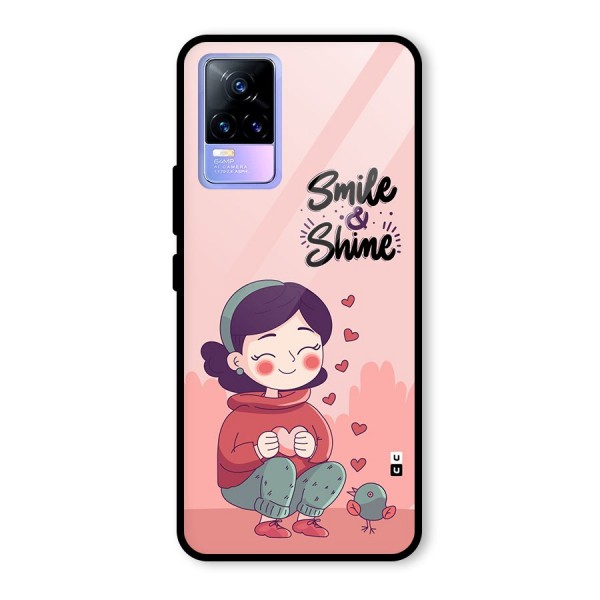 Smile And Shine Glass Back Case for Vivo Y73