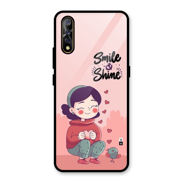 Smile And Shine Glass Back Case for Vivo Z1x