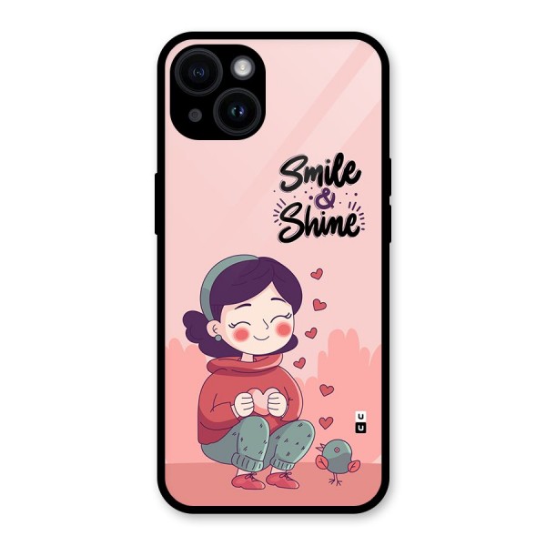 Smile And Shine Glass Back Case for iPhone 14