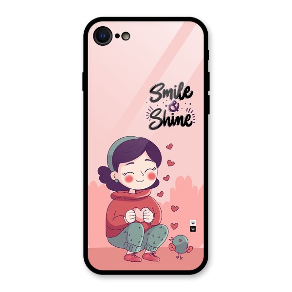 Smile And Shine Glass Back Case for iPhone SE 2020