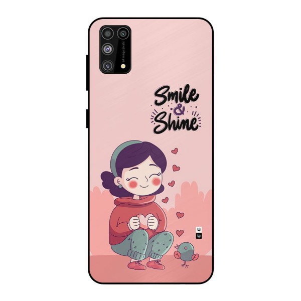 Smile And Shine Metal Back Case for Galaxy M31