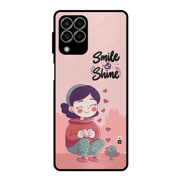 Smile And Shine Metal Back Case for Galaxy M33