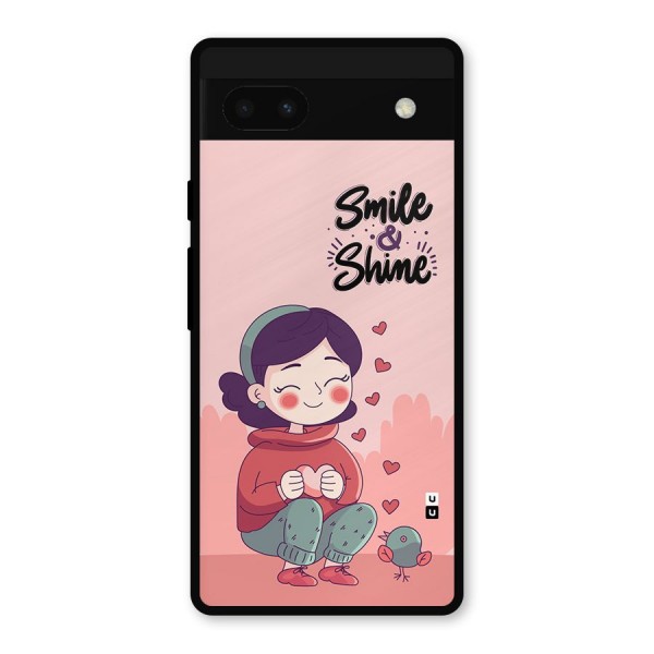 Smile And Shine Metal Back Case for Google Pixel 6a