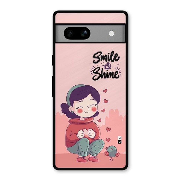 Smile And Shine Metal Back Case for Google Pixel 7a