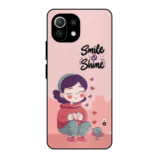 Smile And Shine Metal Back Case for Mi 11 Lite