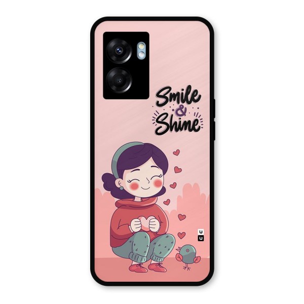 Smile And Shine Metal Back Case for Oppo K10 (5G)