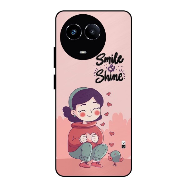 Smile And Shine Metal Back Case for Realme 11 5G