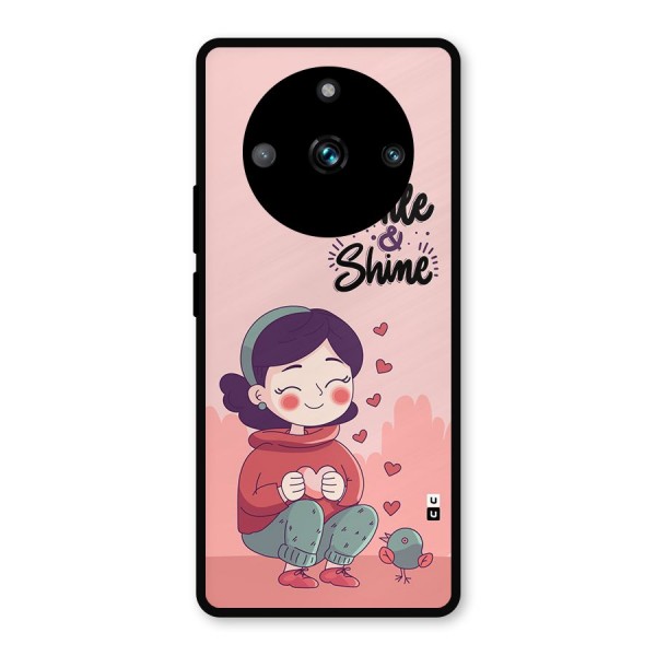 Smile And Shine Metal Back Case for Realme 11 Pro