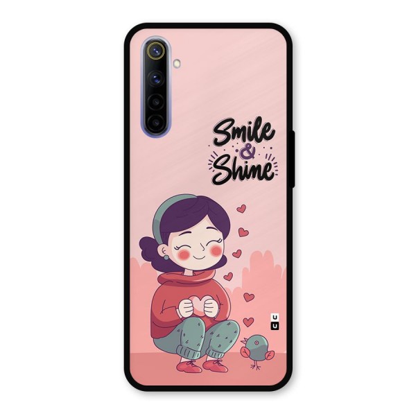 Smile And Shine Metal Back Case for Realme 6i