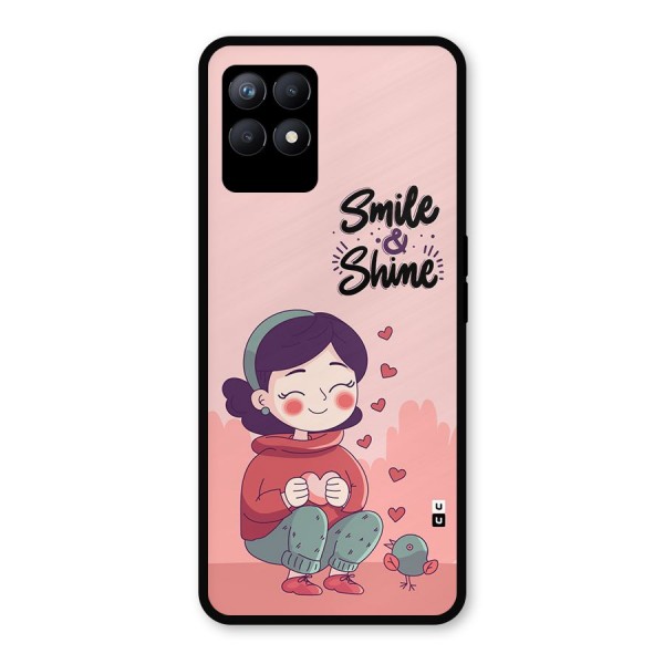 Smile And Shine Metal Back Case for Realme 8i