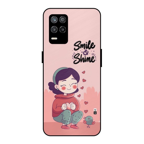 Smile And Shine Metal Back Case for Realme 8s 5G