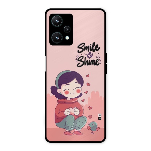 Smile And Shine Metal Back Case for Realme 9 Pro 5G