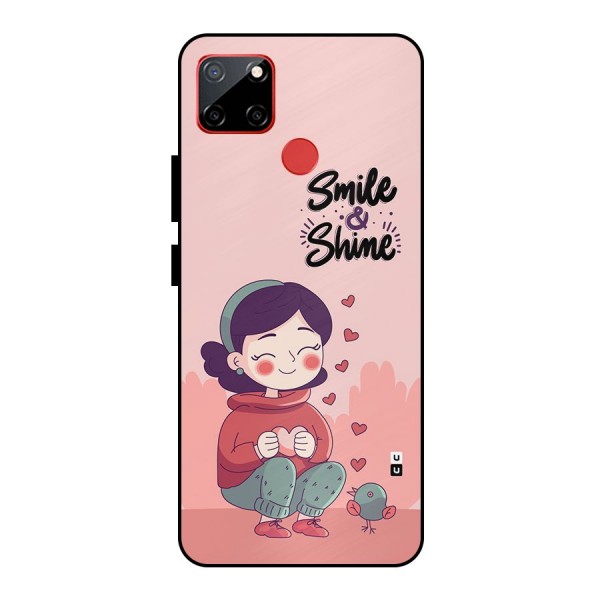 Smile And Shine Metal Back Case for Realme C12