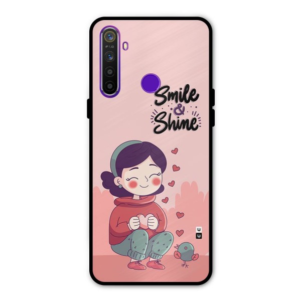 Smile And Shine Metal Back Case for Realme Narzo 10