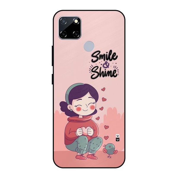 Smile And Shine Metal Back Case for Realme Narzo 20