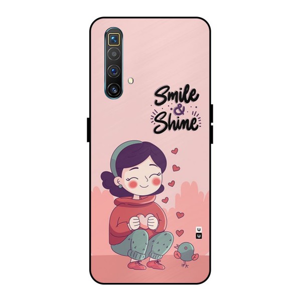 Smile And Shine Metal Back Case for Realme X3 SuperZoom