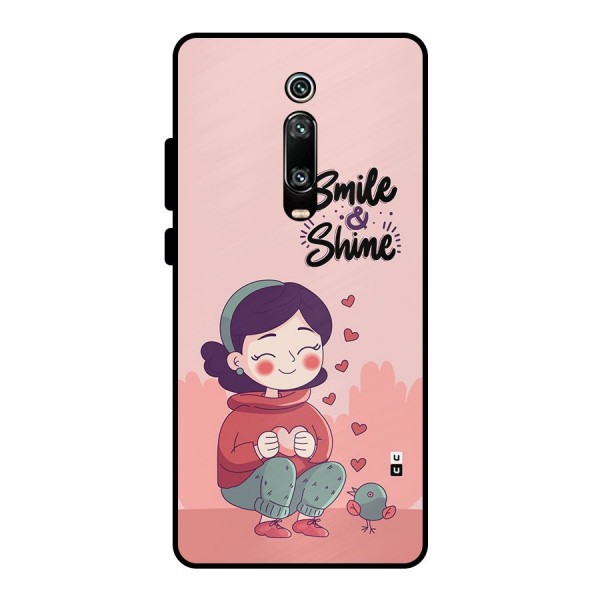 Smile And Shine Metal Back Case for Redmi K20