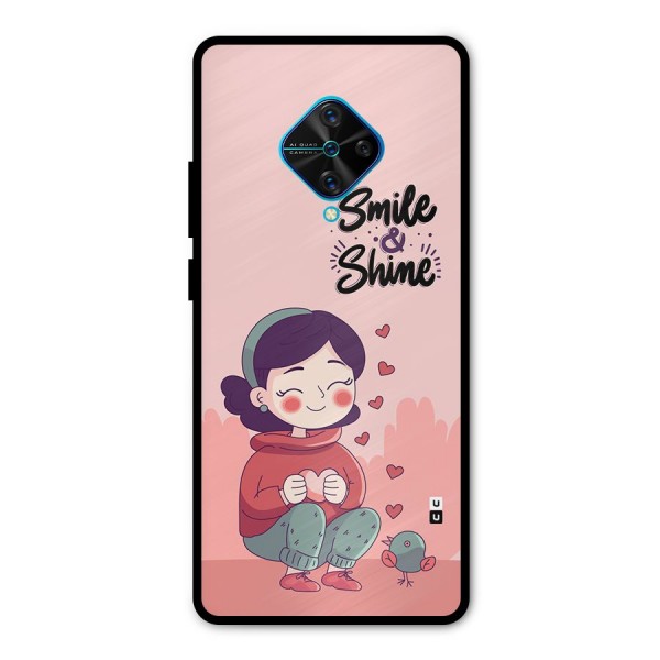 Smile And Shine Metal Back Case for Vivo S1 Pro