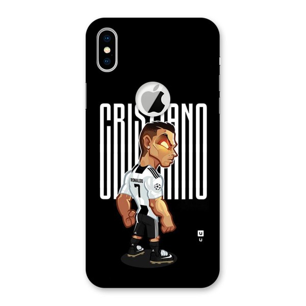 Soccer Star Back Case for iPhone XS Logo Cut