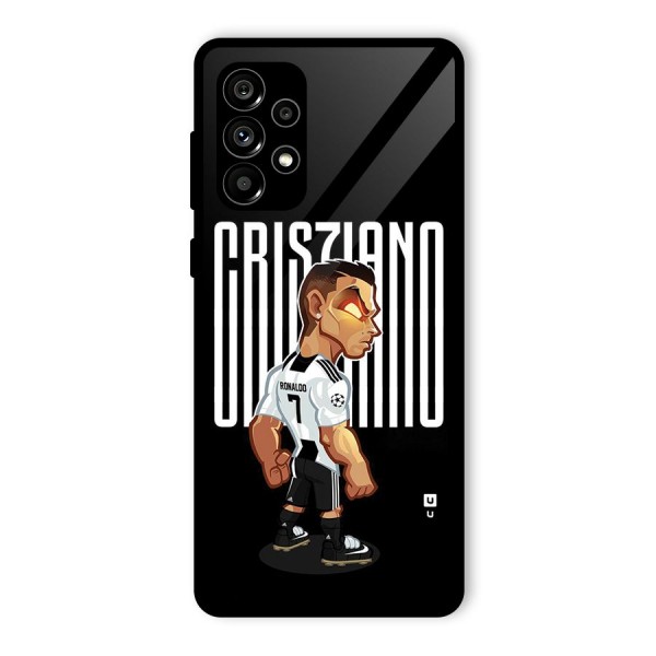 Soccer Star Glass Back Case for Galaxy A73 5G