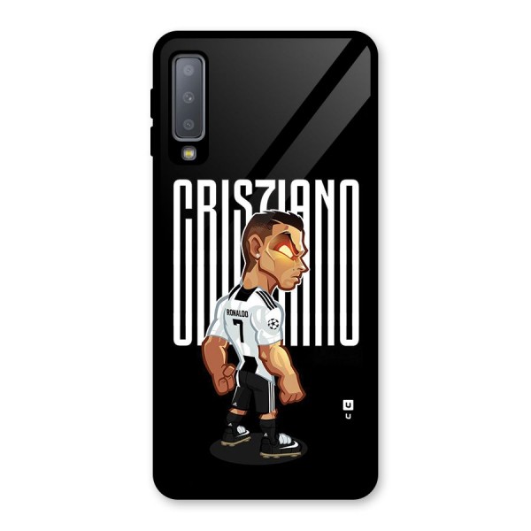 Soccer Star Glass Back Case for Galaxy A7 (2018)