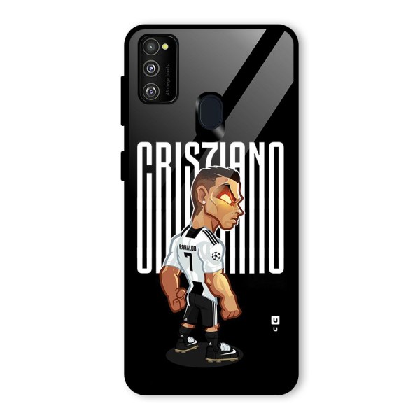 Soccer Star Glass Back Case for Galaxy M30s