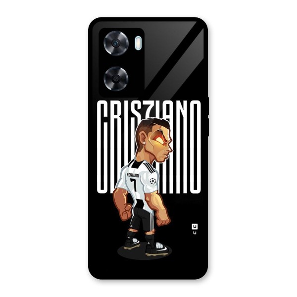 Soccer Star Glass Back Case for Oppo A77