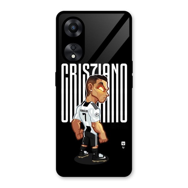 Soccer Star Glass Back Case for Oppo A78