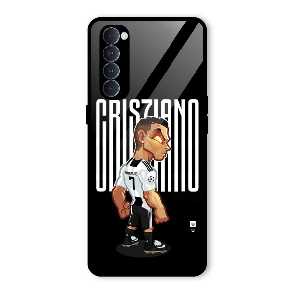 Soccer Star Glass Back Case for Oppo Reno4 Pro