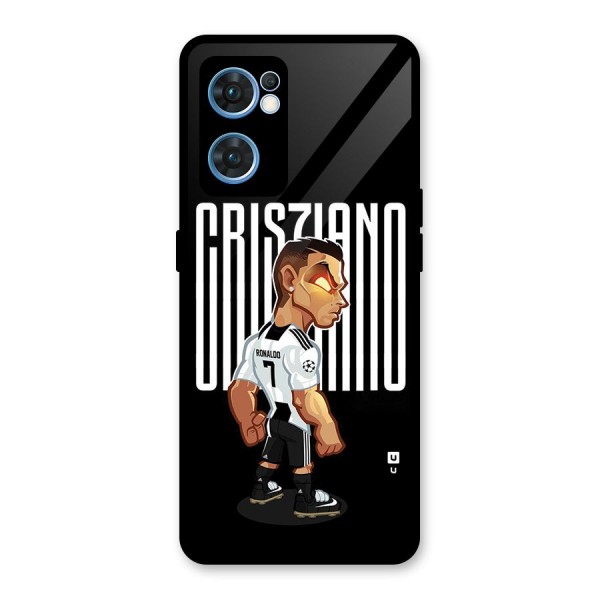 Soccer Star Glass Back Case for Oppo Reno7 5G