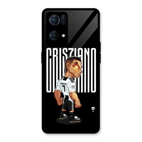 Soccer Star Glass Back Case for Oppo Reno7 Pro 5G