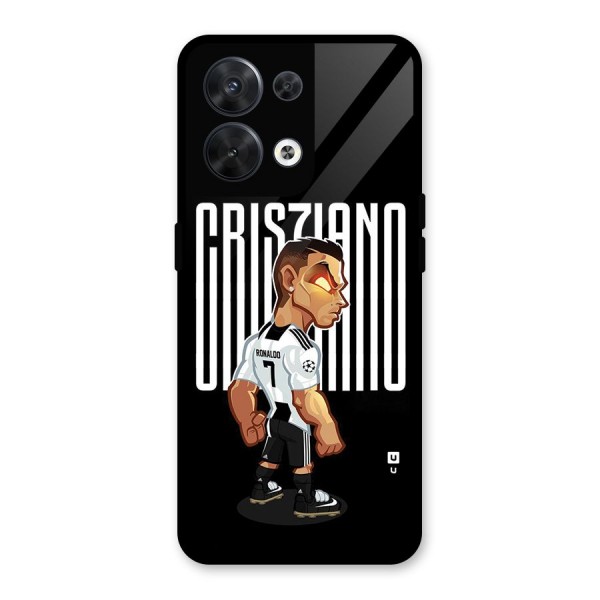 Soccer Star Glass Back Case for Oppo Reno8 5G