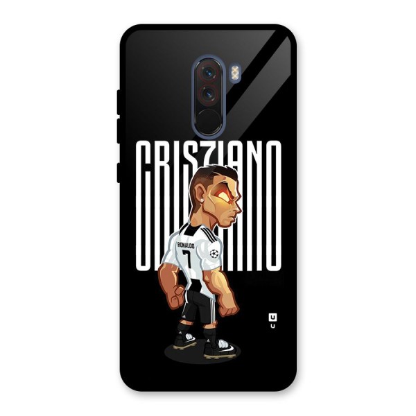 Soccer Star Glass Back Case for Poco F1