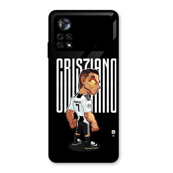 Soccer Star Glass Back Case for Poco X4 Pro 5G