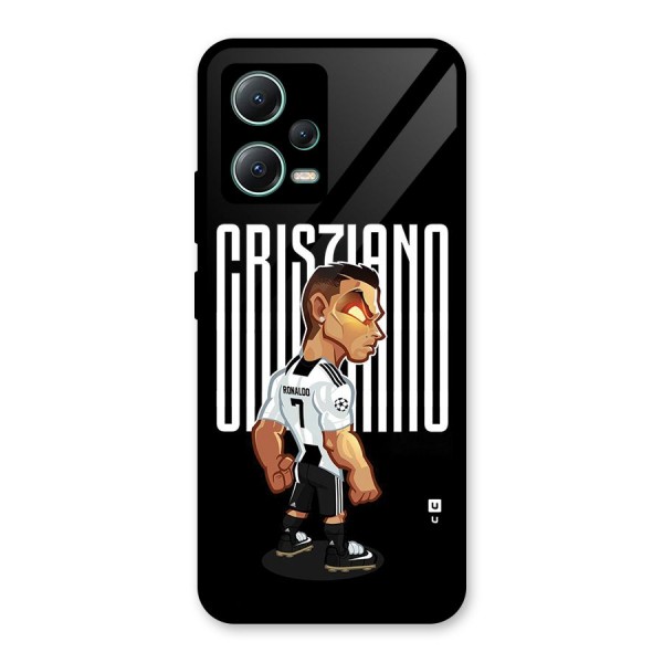 Soccer Star Glass Back Case for Poco X5