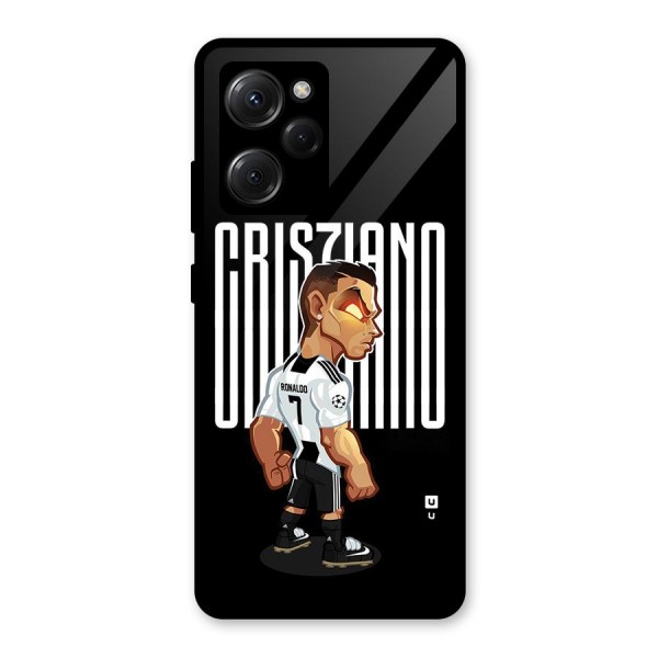 Soccer Star Glass Back Case for Poco X5 Pro