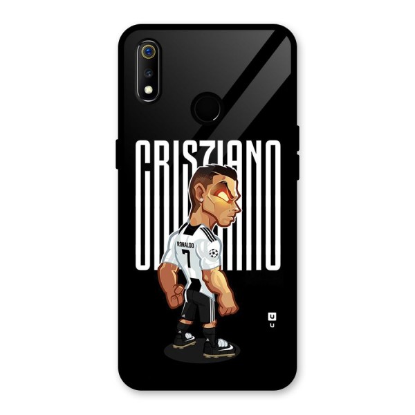 Soccer Star Glass Back Case for Realme 3