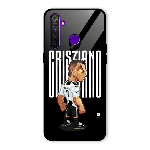 Soccer Star Glass Back Case for Realme 5 Pro