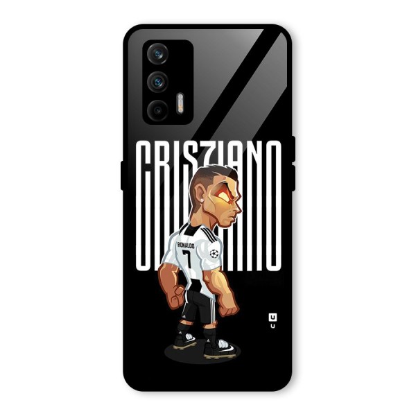 Soccer Star Glass Back Case for Realme X7 Max