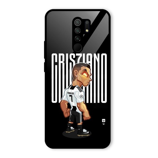 Soccer Star Glass Back Case for Redmi 9 Prime