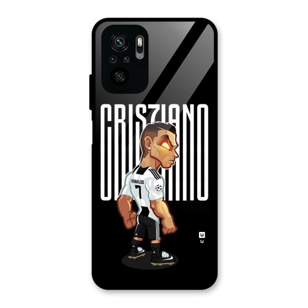 Soccer Star Glass Back Case for Redmi Note 10