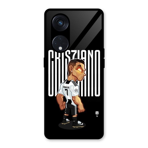 Soccer Star Glass Back Case for Reno8 T 5G