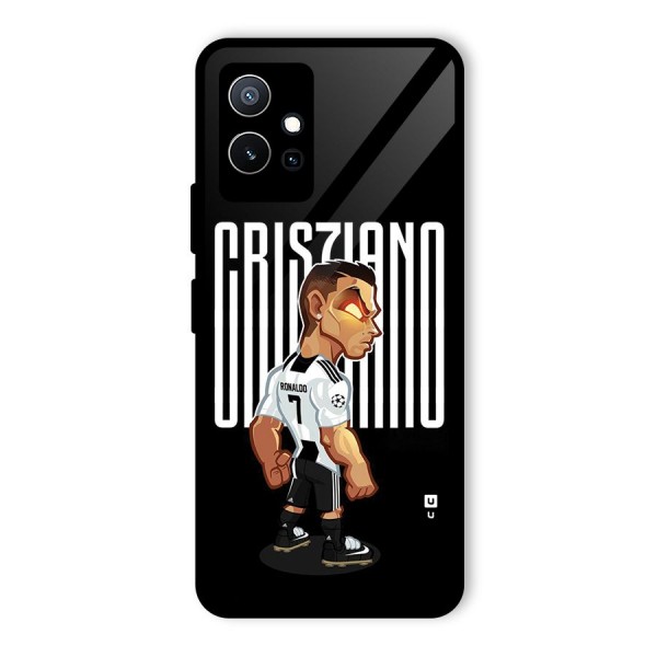 Soccer Star Glass Back Case for Vivo T1 5G